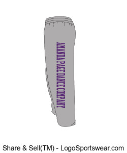 Champion Adult Powerblend® Open-Bottom Fleece Pant Design Zoom